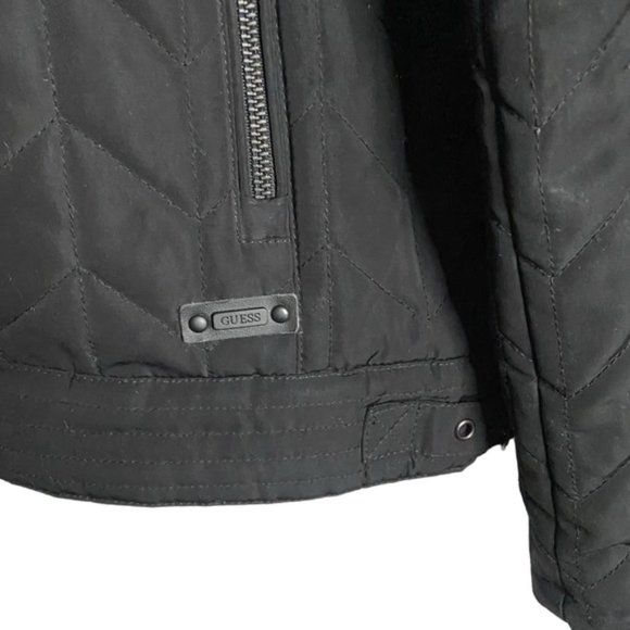 Guess Women's Black Quilted Puffer Jacket - Picture 6 of 12